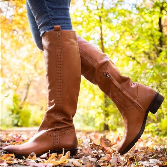 Sam Edelman Prina Boot Whiskey Leather NWT sz 6.5 - Picture 1 of 8